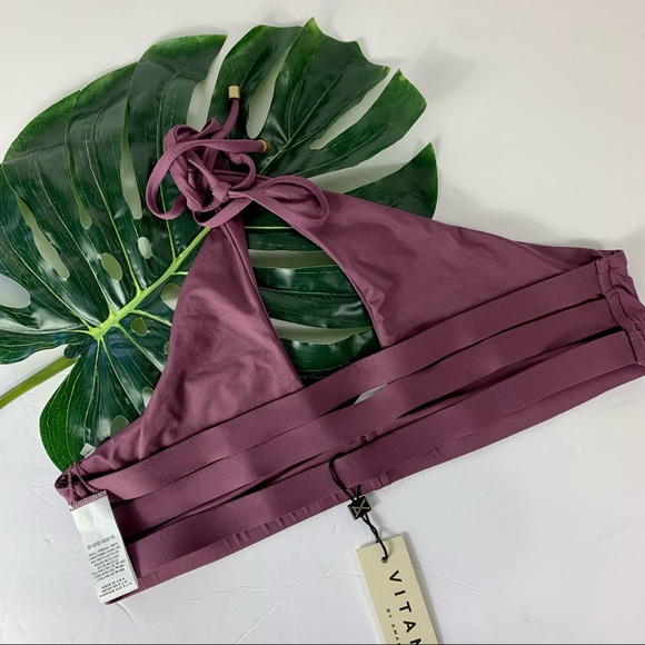 VITAMIN A NWT Jaydah Bikini Set in Tea Rose Large - Picture 7 of 12